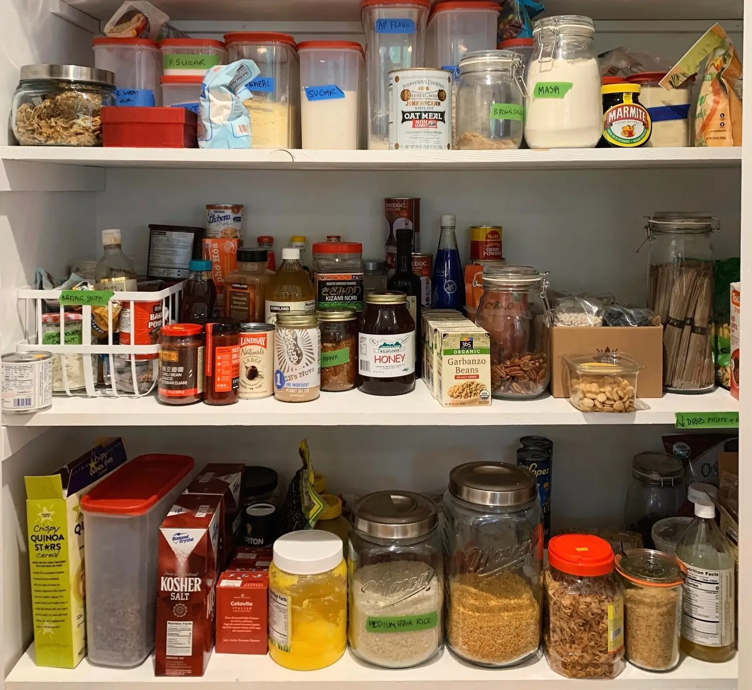 Well stocked pantry