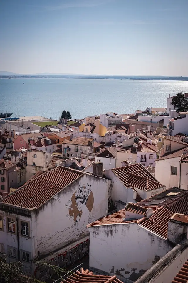 Viewpoint over the Alfama and Tagus rivers