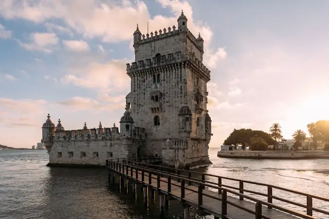 Belém Tower in the Belém district.