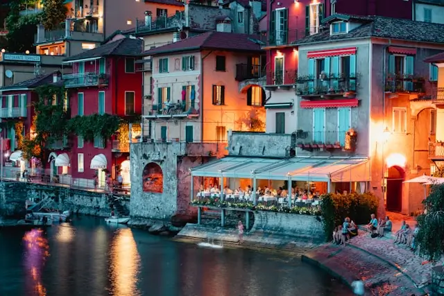 The colourful Varenna Menaggio.