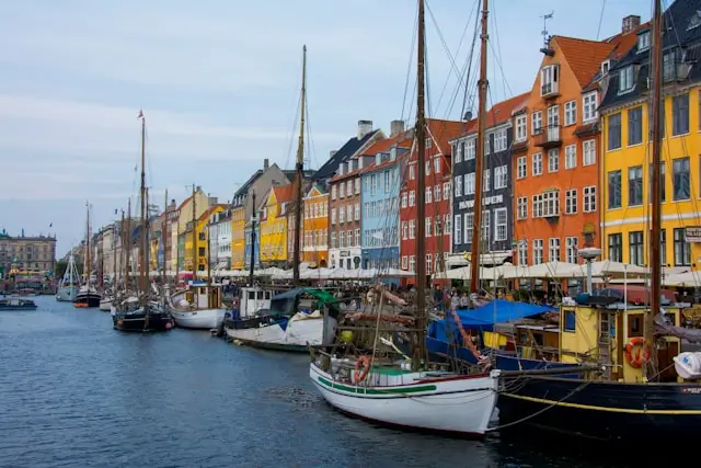 Colourful boats in Nyhavn.