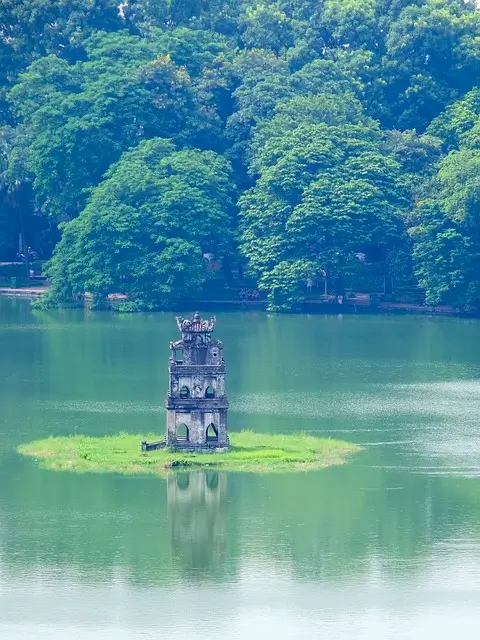 Hoan Kiem Lake, a must-see in Hanoi.