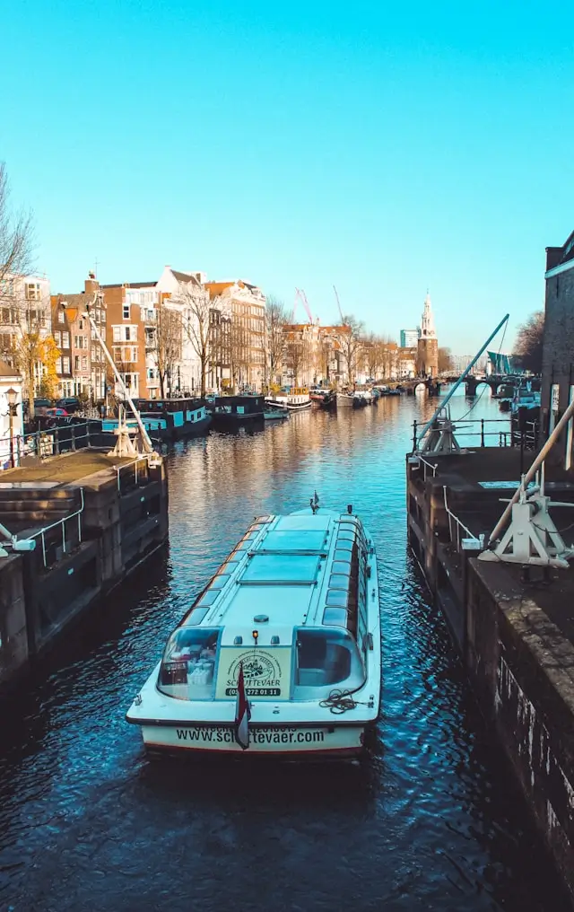 A cruise on the Amsterdam canals is the best way to relax.