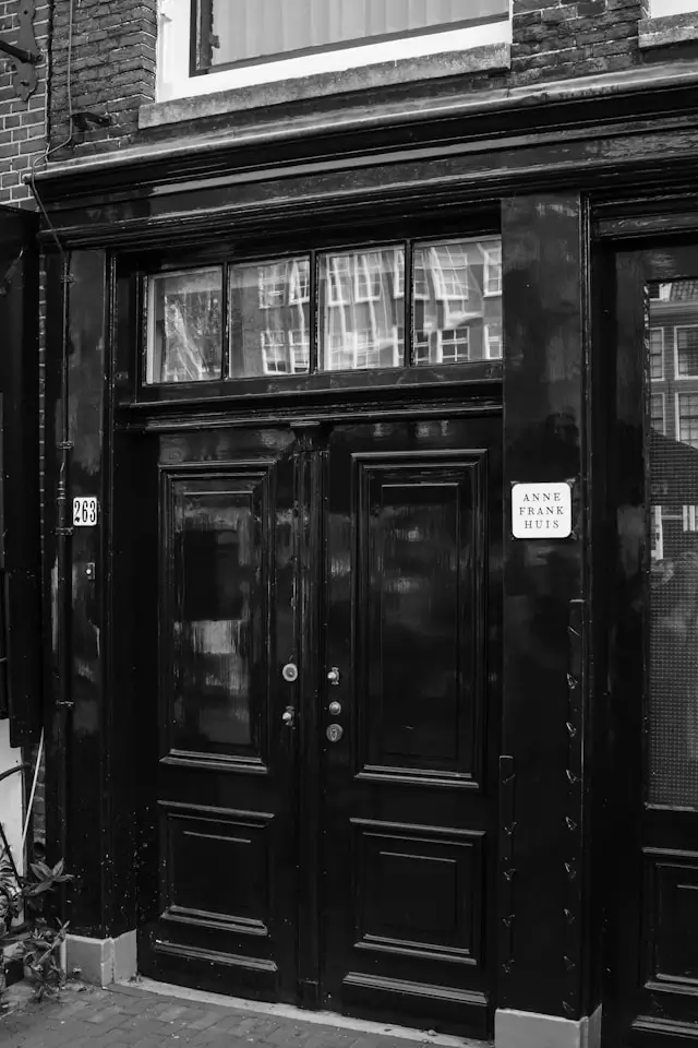 Door of the Anne Frank House.