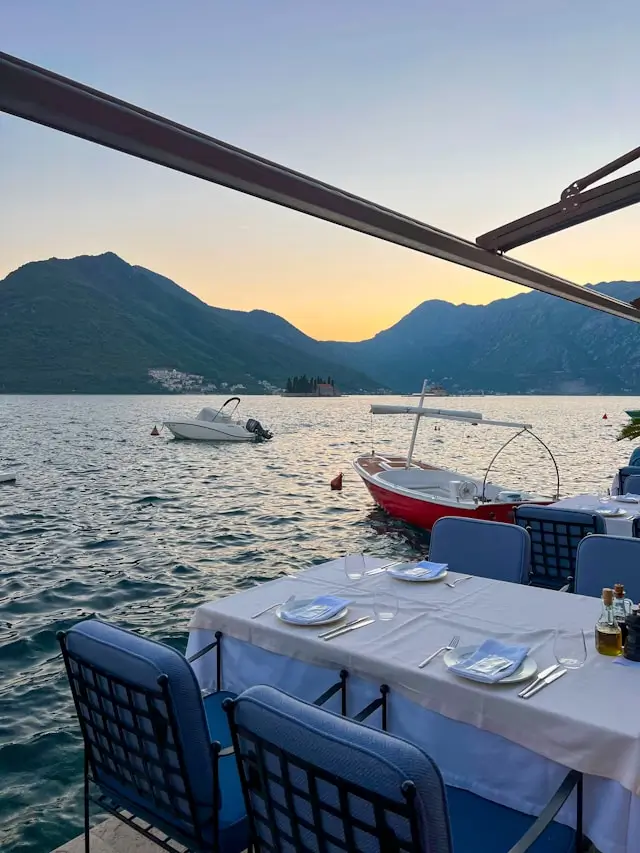 Culinary scenic view Perast