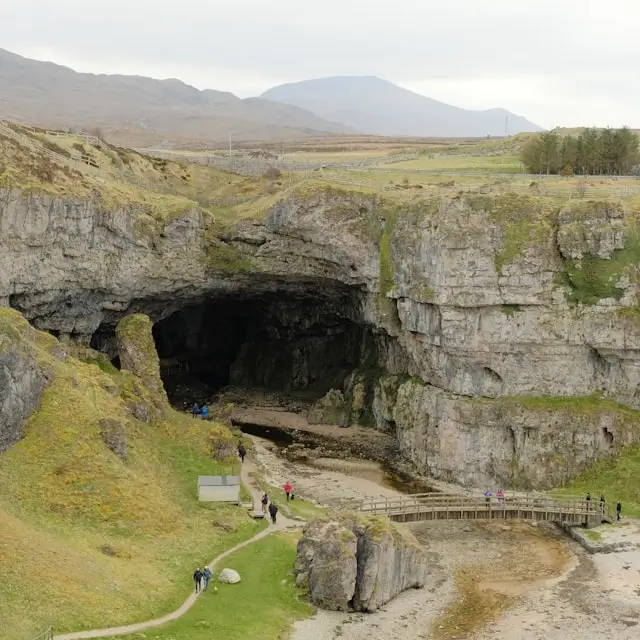 Entrance of Smoo Cave.