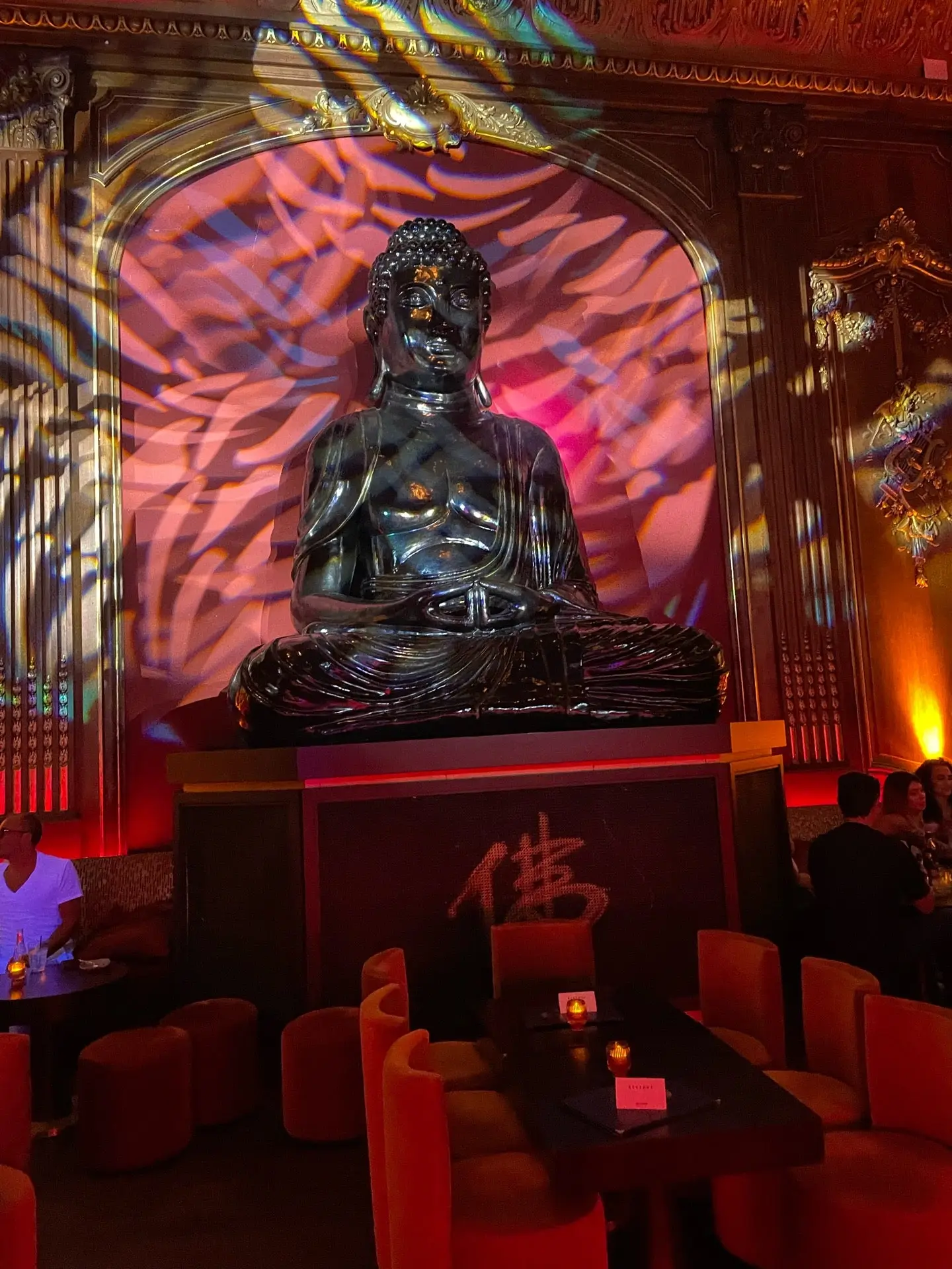 Vibrant decor of Buddha-Bar.