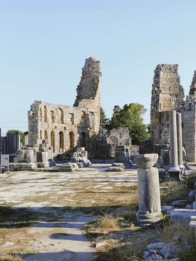 Ruins you can find in the Ancient City of Perge.